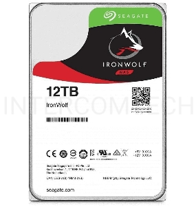 Жесткий диск Seagate 12TB Ironwolf (ST12000VN0008 ) {SATA 6.0Gb/s, 7200 rpm, 256mb buffer, 3.5