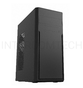 Корпус c блоком питания 450 Ватт/ Case Foxline FL-302-FZ450-U32 ATX case, black, w/PSU 450W 8cm, w/2xUSB2.0+2xUSB3.0, w/pwr cord, w/o FAN