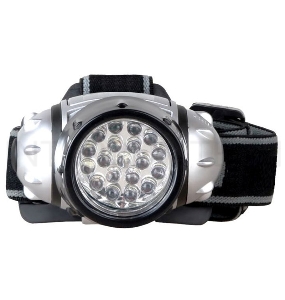 Фонарь ULTRAFLASH LED5353  налобн металлик 19led 4 реж 3xr03 пласт коробка