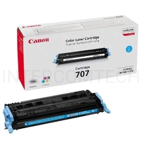 Тонер-картридж Canon 707C (9423A004) голубой, 2000 стр., для LBP 5000/5100