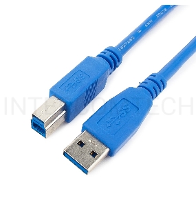Кабель Gembird CCP-USB3-AMBM-6 USB 3.0 PRO  кабель для соед. 1.8м AM/BM  позол. контакты, пакет 