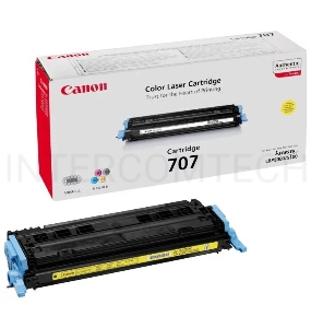 Тонер-картридж Canon 707Y (9421A004) желтый, 2000 стр., для LBP 5000/5100