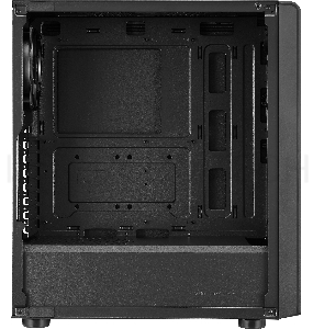 Корпус без блока питания Cooler Master Elite 500, 2xUSB3.2, 1x120Fan, w/o PSU, Black, w/o ODD, Window TG left panel, ATX