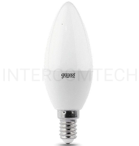 Лампа светодиодная LED 8Вт E14 220В 2700К Elementary свеча | 33118 | Gauss