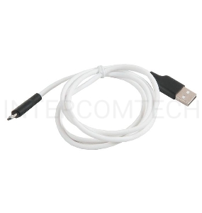Кабель USB 2.0 hoco X21, силиконовая оплетка, AM/microBM, бело-черный, 1м