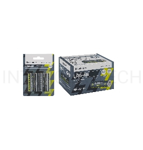 Батарейка DEFENDER BATTERY ALKALINE AA 1.5V/LR6-4B 4PCS 56012
