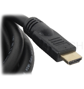 Кабель HDMI Gembird, 20м, v1.4, 19M/19M, черный, позол.раз., экран, пакет, CC-HDMI4-20M