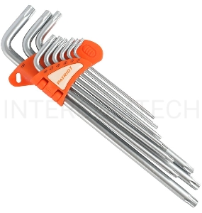 Набор ключей PATRIOT SKТ-9EL, TORX, экстра длинные,  T10-T50, CRV, 9 шт