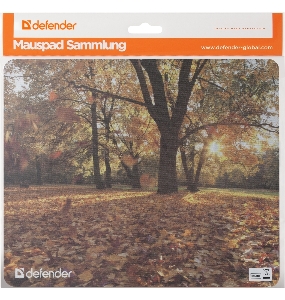 Коврик для мыши Defender Silk Pad Nature / натуральная резина + шелк / 230 x 190 x 1.6 мм.  Ассорти - 10 видов