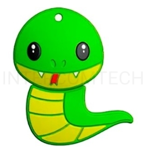 Флеш Диск 16GB Mirex Snake, USB 2.0, Зеленый