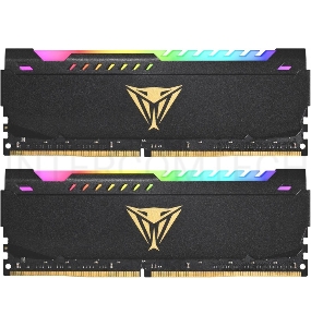 Оперативная память DDR 4 DIMM 32Gb (16Gbx2) PC25600, 3200Mhz, CL18, PATRIOT Viper Steel RGB (PVSR432G320C8K) (retail)