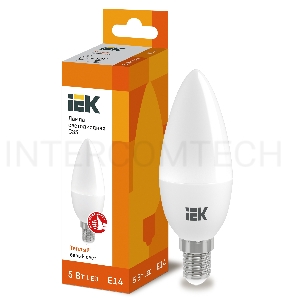 Лампа Iek LLE-C35-5-230-30-E14 светодиодная ECO C35 свеча 5Вт 230В 3000К E14 IEK