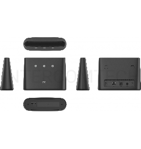 Интернет-центр ZTE MF293N 10/100/1000BASE-TX/3G/4G черный