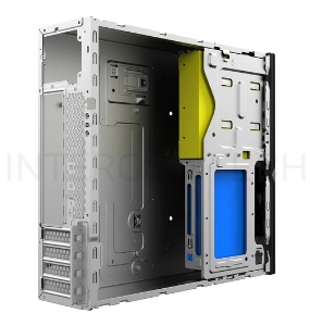 Корпус с блоком питания 300Вт. Сase Foxline mATX Desktop 300W, 2xUSB3.0, 2xUSB2.0, toolless, Black, 8cm. fan, powercord