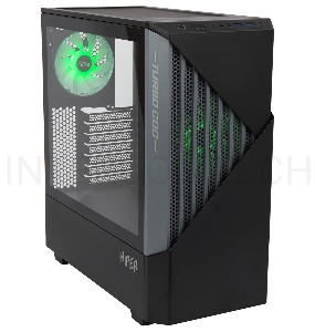 Корпус Hiper CC BG черный без БП ATX 2x120mm 1x140mm 2xUSB3.0 audio bott PSU