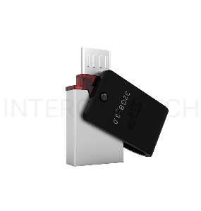 Флэш Диск 8Gb Silicon Power Mobile X31 OTG, USB 3.0/MicroUSB, Черный