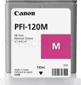 Картридж струйный Canon PFI-120 M 2887C001 пурпурный (130мл) для Canon Canon imagePROGRAF TM-200/205