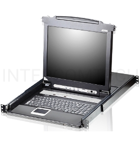 Kvm консоль ATEN SINGLE RAIL 16P PS/2-USB LCDKVMP 17INCH (CL5716MR)