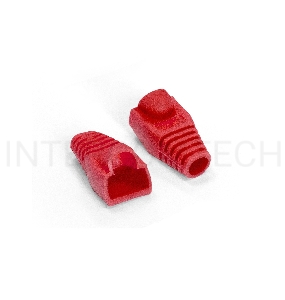 Колпачок ExeGate BC45-100-RD изолирующий для коннектора RJ-45, красный (100шт)