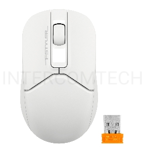Мышь A4Tech Fstyler FG12 белый оптическая (1200dpi) беспроводная USB (3but)