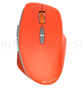 Мышь Canyon  2.4 GHz  Wireless mouse ,with 7 buttons, DPI 800/1200/1600, Battery:AAA*2pcs  ,Red 72*117*41mm 0.075kg