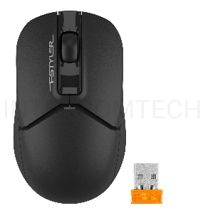 Мышь A4Tech Fstyler FG12S черный оптическая (1200dpi) silent беспроводная USB (3but)