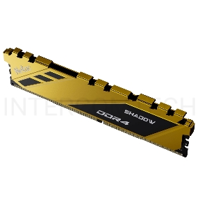 Модуль памяти DDR 4 DIMM 8Gb PC25600, 3200Mhz, Netac Shadow NTSDD4P32SP-08Y  C16 Yellow, с радиатором