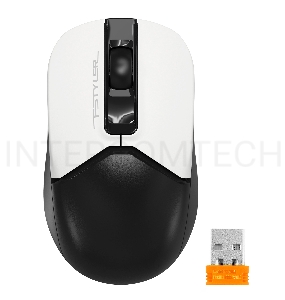 Мышь A4Tech Fstyler FG12S Panda белый/черный оптическая (1200dpi) silent беспроводная USB (3but)