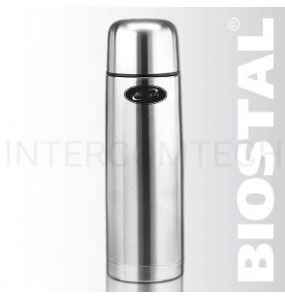 Термос BIOSTAL NB1000 1 л, узкое горло,нерж.,с крышкой-чашкой, 2 пробки (в уп. 12 шт)&