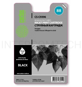 Картридж струйный Cactus CS-C9396 черный для №88 HP Officejet Pro K550 (72ml)