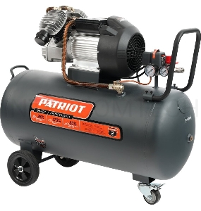Компрессор Patriot поршневой масляный Professional 100-400, 400 л/мин, 8 бар, 2200 Вт, 100 л, быстросъемный 1/4