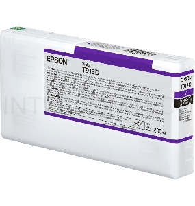 Картридж Epson T913D с фиолетовыми чернилами (200ml) для плоттеров SureColor SC-P5000 (C13T913D00)