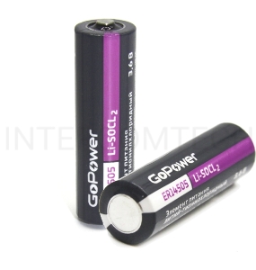 Батарейка GoPower 14505 PC1 Li-SOCl2 3.6V без выводов (1/10/500)
