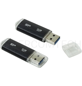 Флеш диск 32GB USB Drive <USB 3.0> Silicon Power Blaze B02 Black (SP032GBUF3B02V1K)