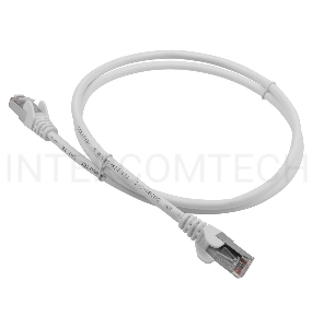 Патч-корд LANMASTER LSZH FTP кат.5e, 1.0 м, белый