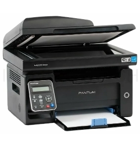 МФУ Pantum M6550NW, лазерный принтер/сканер/копир, A4, 22 стр/мин, 1200x1200 dpi, 128 Мб, ADF, Ethernet, USB, Wi-Fi, ЖК-панель (черный корпус)