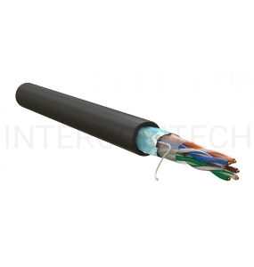 Кабель информационный WRline WR-FTP-4P-C5E-PE-BK кат.5E F/UTP 4X2X24AWG PE внешний 305м черный