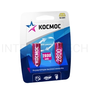 Аккумулятор КОСМОС KOCR6NIMH2800MAH2BL  R6 NiMn 2800мАч BP-2(блист.2шт.)