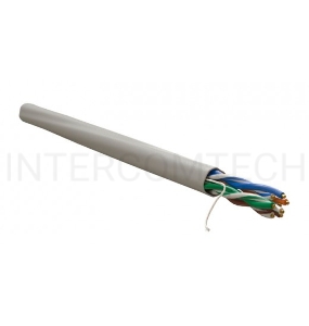 Кабель информационный WRline WR-UTP-4P-C5E-L-PVC-GY кат.5E U/UTP 4X2X24AWG 0.48AWG PVC внутренний 305м серый