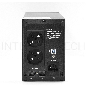 Источник бесперебойного питания CROWN Line Intractive CMU-SP650EURO USB 650VA\360W, корпус металл, 1x12V/7AH, розетки 2*EURO+3*IEC, трансформатор AVR 140-290V, съёмный кабель 1.2 м, порт RJ11/45, порт USB, защита: от перегрузки, от КЗ, от скачков напражен