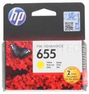 Картридж струйный HP 655 CZ112AE желтый для HP DJ IA 3525/4615/4625/5525/6525 (600стр.)