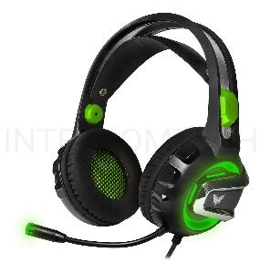 Гарнитура игровая CROWN CMGH-3002 Black&green