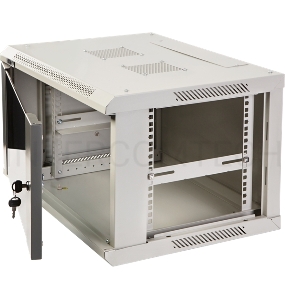 Шкаф коммутационный Lanmaster (TWT-CBWPG-6U-6X4-GY) 6U 600x400мм пер.дв.стекл 60кг серый