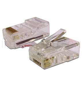 Коннектор RJ45 UTP 8P8C, универсальный, cat.6, 100 шт.