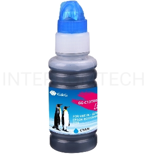 Чернила G&G GG-C13T00R240 голубой70мл для Epson EcoTank 7700/7750