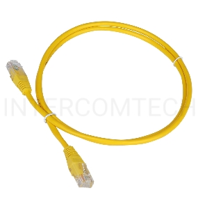 Кабель Патч-корд Lanmaster UTP TWT-45-45-5.0-YL вилка RJ-45-вилка RJ-45 кат.5е 5м желтый ПВХ (уп.:1шт)