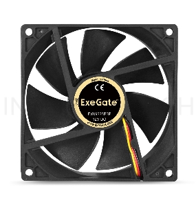 Вентилятор ExeGate EX288926RUS EX09225B3P (92x92x25 мм, 2-Ball (двойной шарикоподшипник), 3pin, 2100RPM, 27dBA)