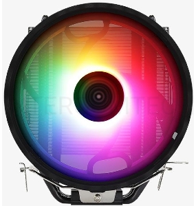 Устройство охлаждения(кулер) Aerocool Rave 4 Soc-AM4/1151/1200/1700 4-pin 18-27dB Al+Cu 130W 570gr LED Ret