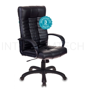 Кресло руководителя Бюрократ KB-10/BLACK черный искусственная кожа