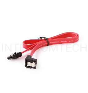 Кабель интерфейсный SATA Cablexpert CC-SATAM-DATA90, 50см, угловой разъем, 7pin/7pin, защелка, пакет